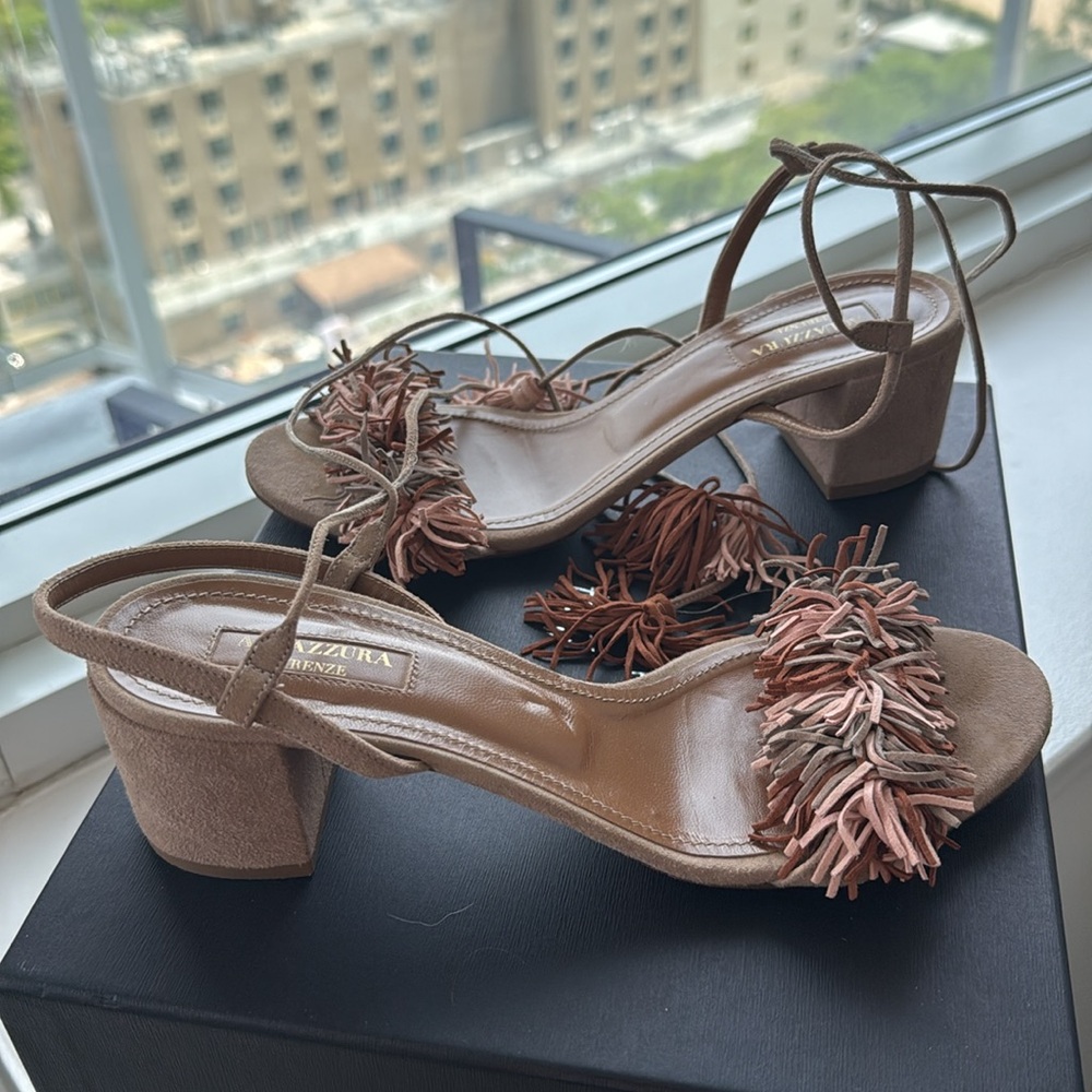 Aquazzura Block sandals 37.5